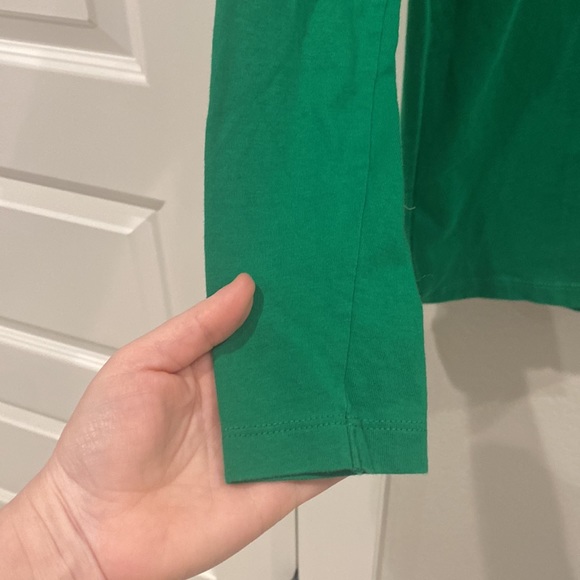 EUC Primary Brand Solid Green Girls Size 12 Long Sleeve Basic Top Shirt - Picture 5 of 7